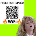 Free High-Speed WiFi MOAN PRANK Sticker