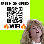 Free High-Speed WiFi MOAN PRANK Sticker