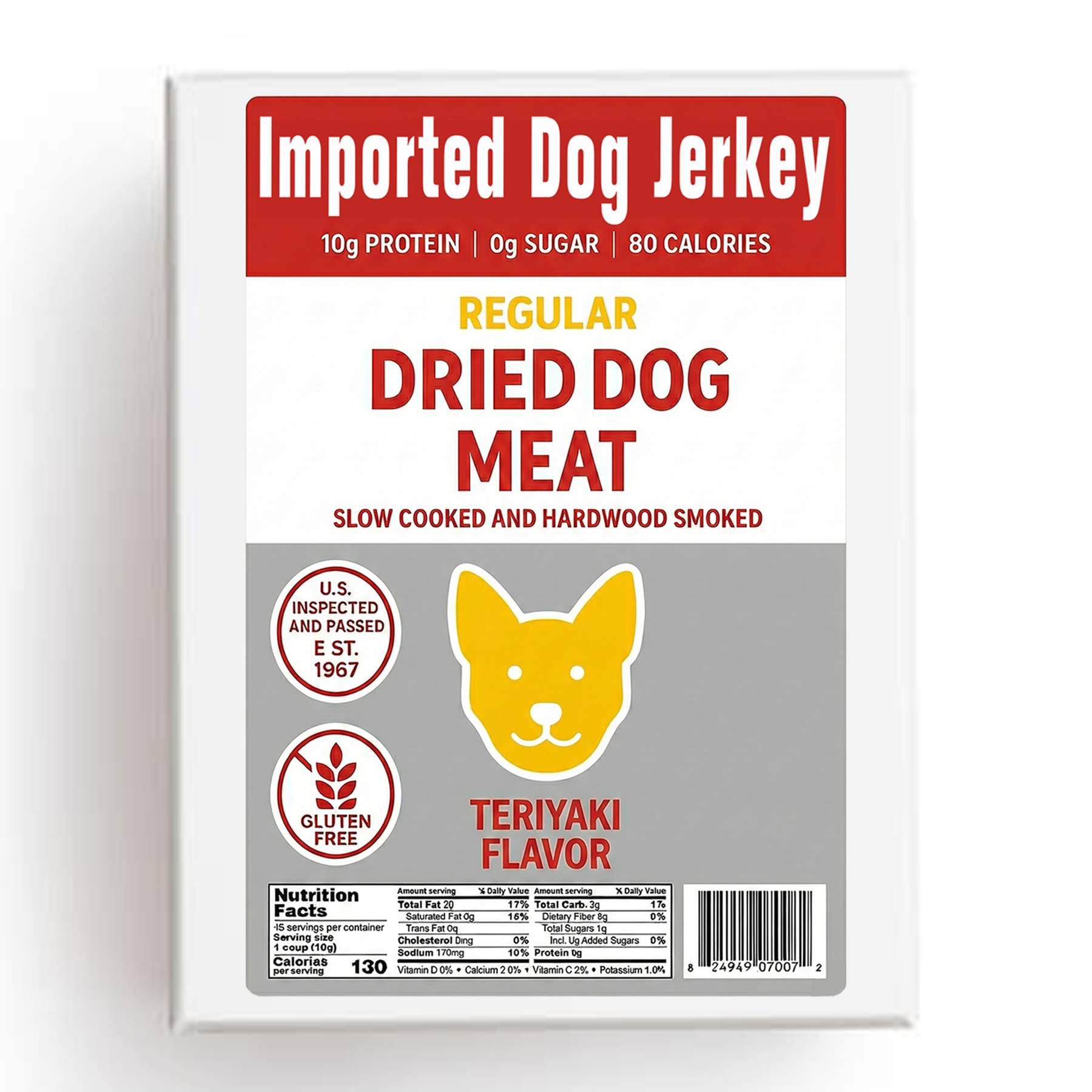Imported Dried Dog Meat Prank Box