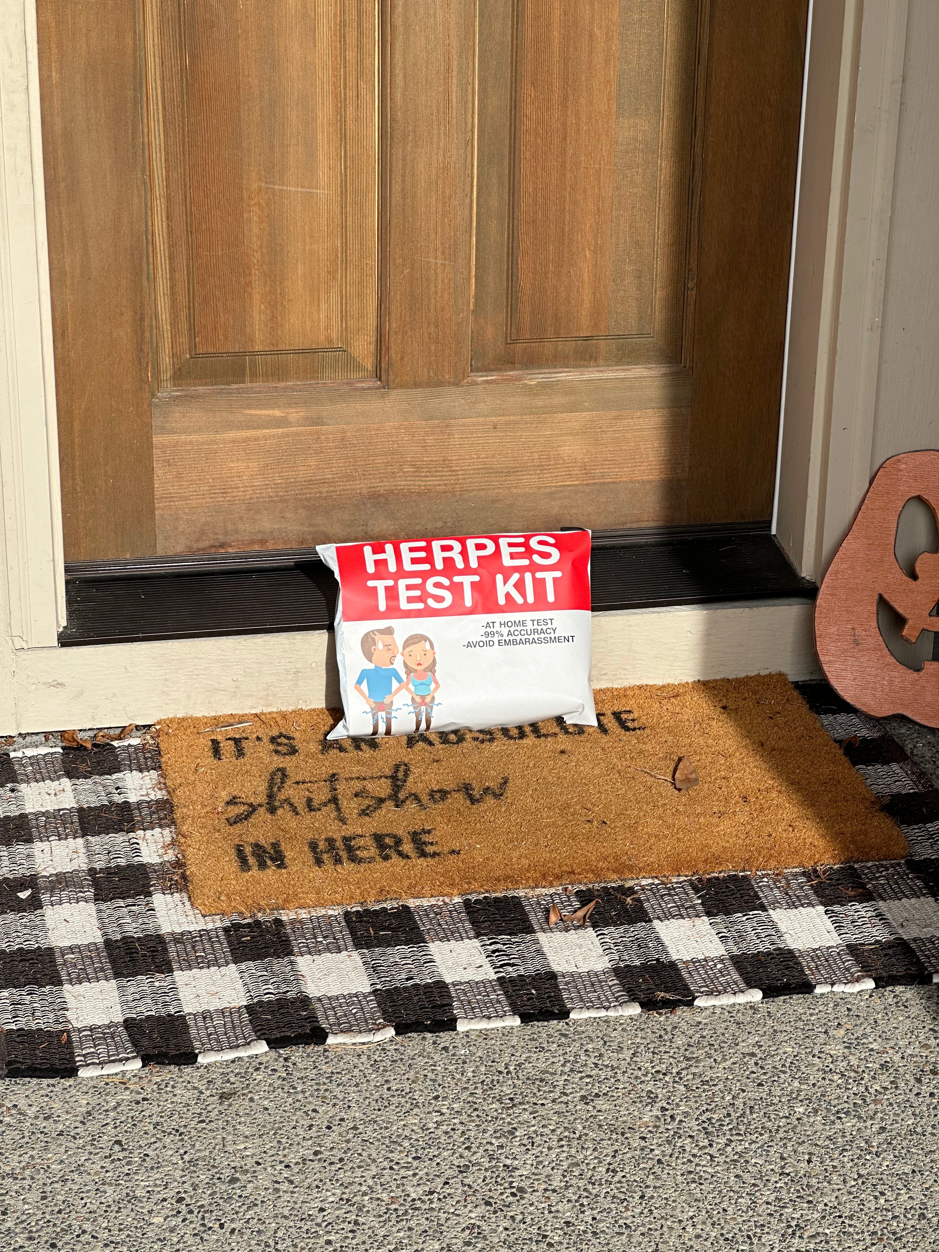 Herpes Test Kit Prank Package